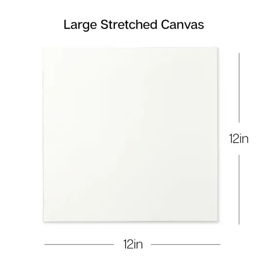 KINGART&reg; Stretched Canvas 12" x 12", 8-Pack {2}