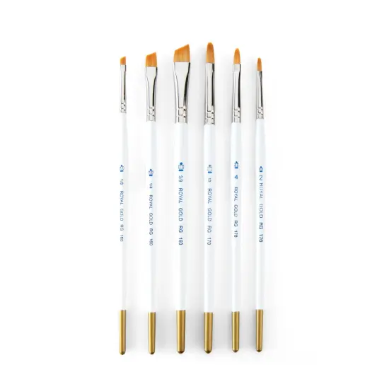 RSET-AMF | Royal Gold&trade; 6pc Filbert/Angular Brush Set {2}