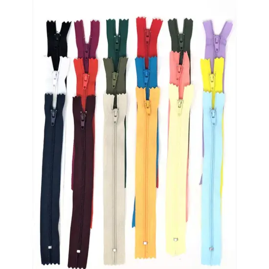 Nylon Zippers 7 Inches Coil #3 Closed Bottom {2}