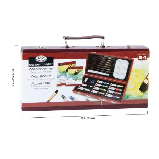 RSET-WAT3000 | Essentials&trade; 24pc Watercolor Painting Travel Art Set {4}