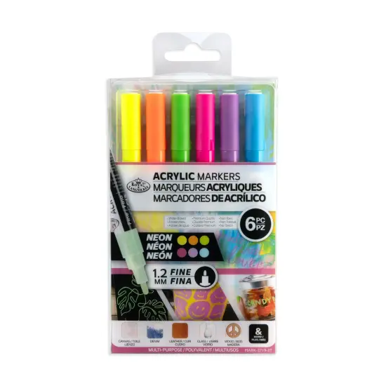 MARK-2719 | 6PC Acrylic 1.2mm Neon Markers {1}