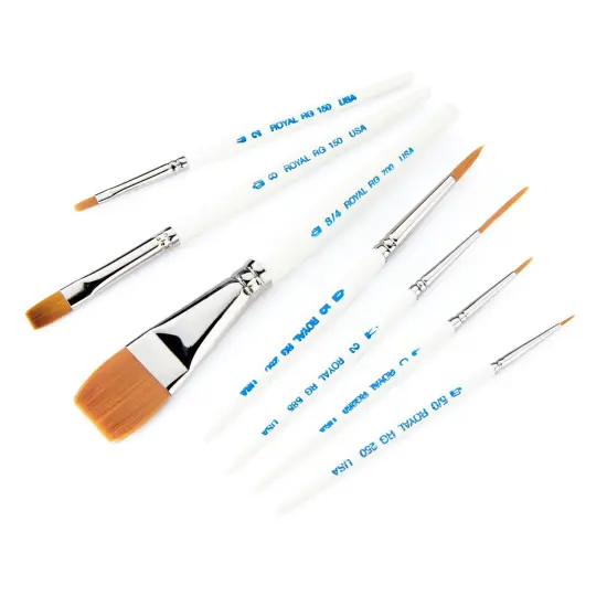 RSET-TK7S | Royal Gold&trade; 7pc Assorted Short Handle Brush Set {5}