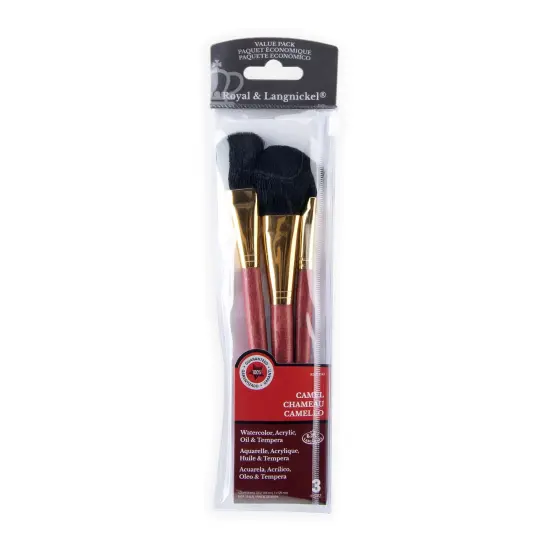 RSET-9147 | 3pc Camel Hair Mop Brush Set {1}