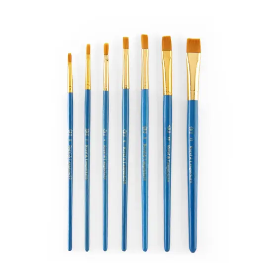 RSET-9187 | 7pc Golden Taklon Shader Brush Set {2}