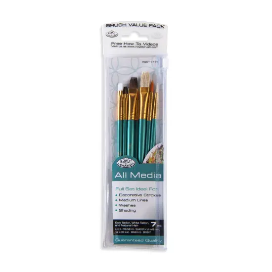 RSET-9195 | 7pc All Media Variety Brush Set {1}