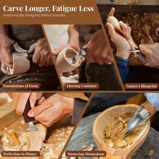 Wood Carving Kit for Adults & Beginners {3}