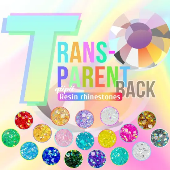 5300PCS 3mm Resin Rhinestones Flatback - Transparent White {2}