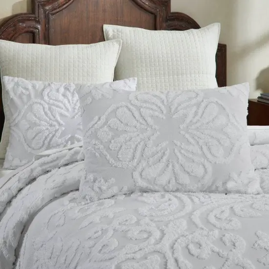 3 Piece Bedroom Bedding Cotton Chenille Coverlet Set Perfect for All-Season Bedroom Use {2}