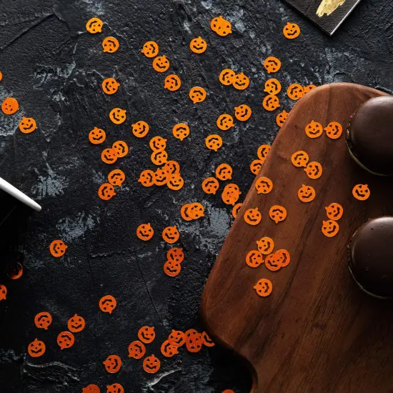 Exquisite Halloween Confetti Small Pumpkin Sequins (Orange) {3}