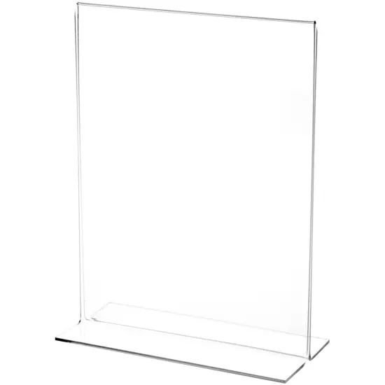 Plymor Clear Acrylic Sign Display / Literature Holder (Bottom-Load), 7" W x 9" H {1}