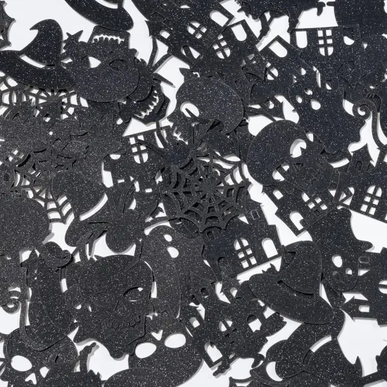 Halloween Black Table Confetti {2}