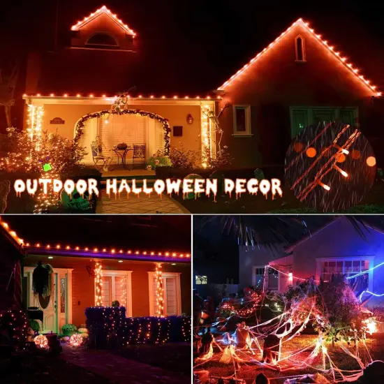 Orange Halloween Lights, 800LED 330FT Orange String Lights {2}