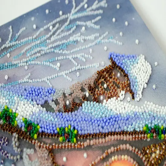 Bead Embroidery Kit - When winter blows cold {6}