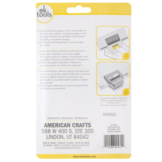 Large Edge Punch-Dotted Scallop, 1.25"X2.5" {3}