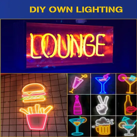 Orange Neon LED String Light, DC 12V 600 SMD2835 LED Neon Rope Lights {5}