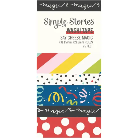 Say Cheese Magic Washi Tape-5/Pkg {1}