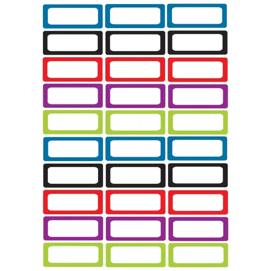Die-Cut Magnetic Foam Assorted Color Labels/Nameplates, Pack of 30 {1}