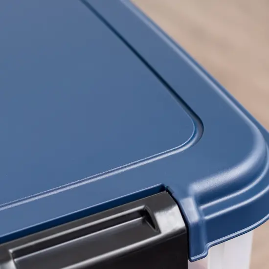 IRIS USA WeatherPro Airtight Pet Food Storage Container, Navy {6}