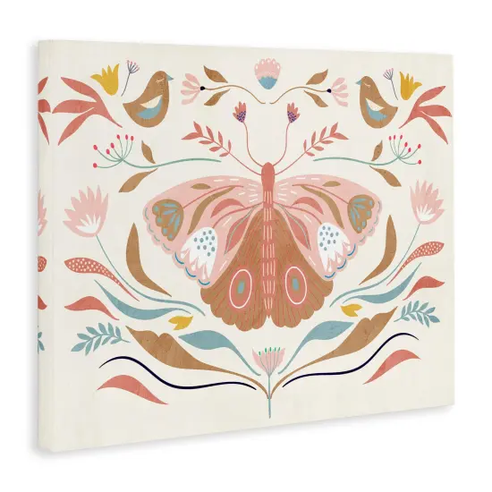 Stupell Industries Boho Folk Moth Canvas Wall Art Design by Kim Allen {3}