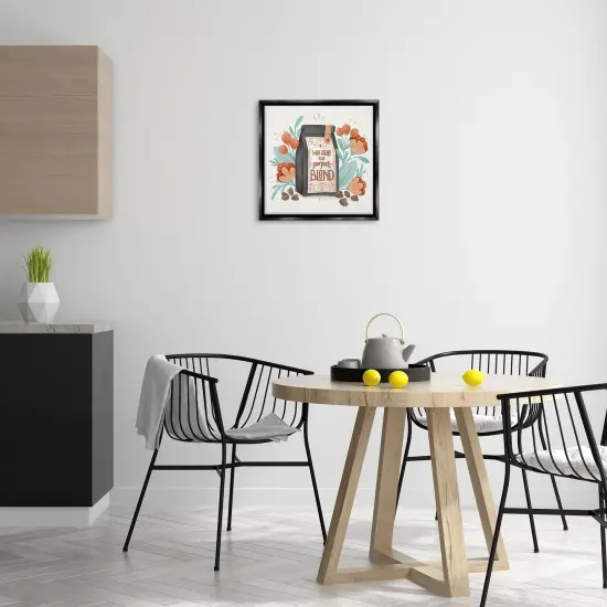 Stupell Industries Perfect Blend Coffee Floater Framed Canvas Wall Art Design by Gia Graham {2}