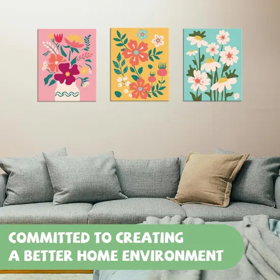 Paint by Numbers for Adults and Kids Ages 8-12 - Easy to Paint by Number for Beginners, Flower Canvas Painting Kits Perfect for Gift Home Wall Decor {5}