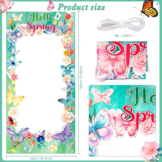 Hello Spring Photo Booth Banner, {2}
