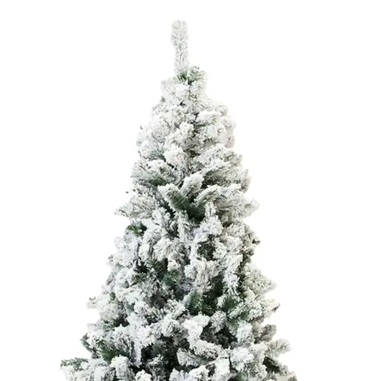 Snow Flocked Christmas Tree {3}