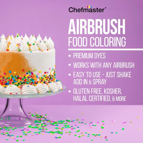 Cake Decorating Airbrushing System Kit with a Set of 12 Food Colors, Air Compressor, and How-To-Airbrush Guide Booklet {5}