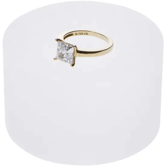 Plymor Frosted Acrylic Solid Cylinder Round Display Riser, 1.5" H x 2.5" W {3}