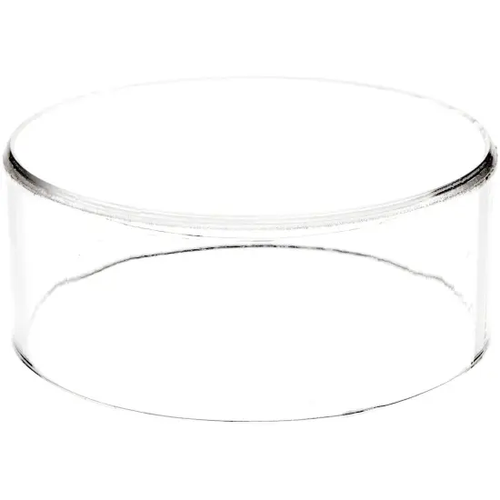 Plymor Clear Acrylic Round Cylinder Display Riser, 2" H x 5" D {2}