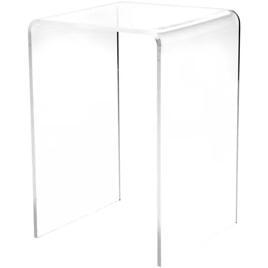 Plymor Clear Acrylic Vertical Square Display Riser, 6" H x 4" W x 4" D (1/8" thick) {2}