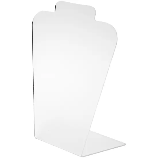 Plymor Frosted Acrylic Basic Tall Necklace Display Stand, 8.5" W x 4" D x 11.5" H {2}