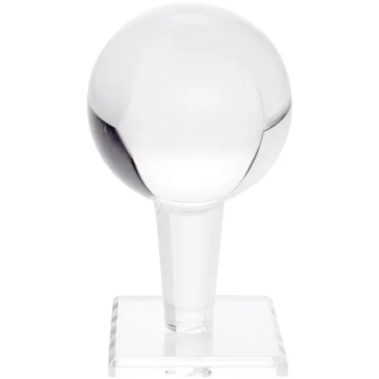 Plymor Clear Acrylic Display Sphere Holder Riser, 1.5" H x 1.5" W x 1.5" D (0.75" Circle) {3}
