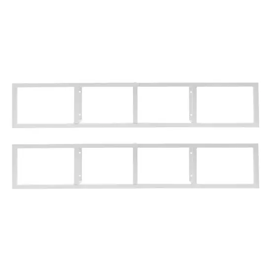 34 Inch Wall Mount Media Storage Rack, CD DVD Cube Organizer Metal Shelf {4}