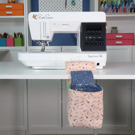 Crosscut Sewing Co.&reg; Pin Cushion & Thread Catcher Sewing Project Kit for Beginners with Fabric, Instructions and Video Scissors {4}