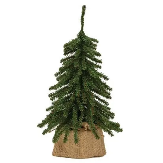 Mini Downswept Tree With Burlap Base 15" {1}