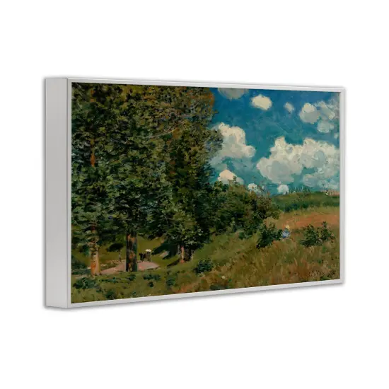Stupell Industries Classic Cloudy Landscape Framed Giclee Wall Art Design by Alfred Sisley {3}