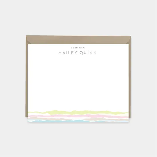 Torn Paper Edge Note Cards with {1}