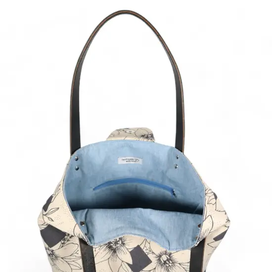 Crosscut Sewing Co.&reg; Lincoln Tote Sewing Kit - Beginner Sewing Project Kit Diamond floral {4}