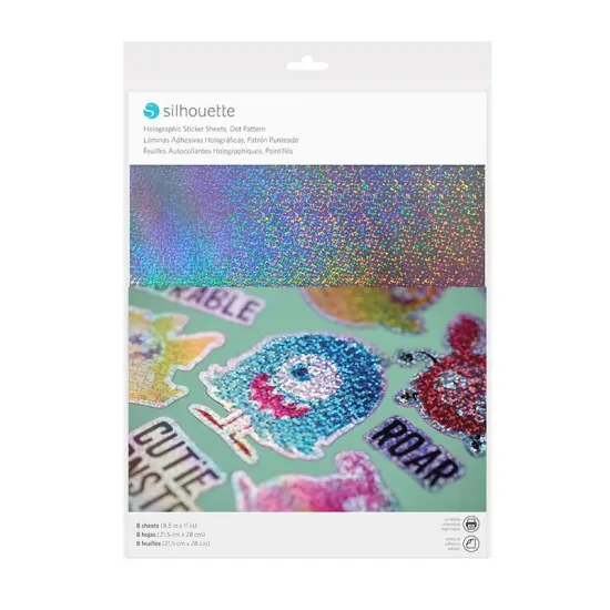 Silhouette Sticker Sheets - Holographic Dots {1}
