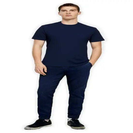 Gildan&reg; DryBlend Crewneck Short Sleeve Cotton T-shirt Navy {1}