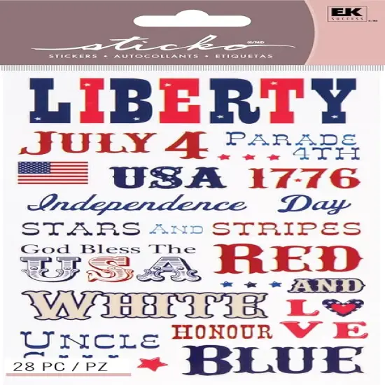 Sticko Liberty Phrases Flat Stickers {1}