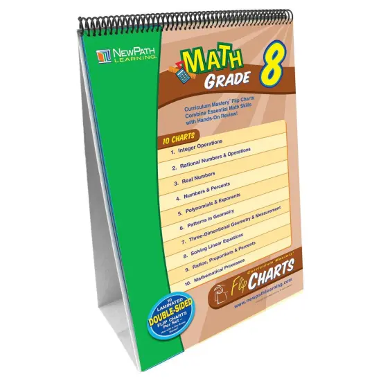Math Skills Curriculum Mastery&reg; Flip Chart, 10 Pages, Grade 8 {1}