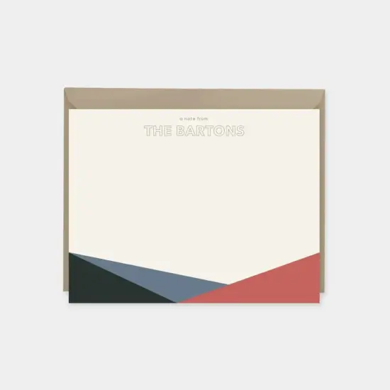 Color Block Note Cards {1}