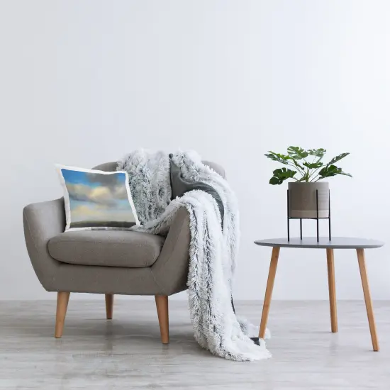 Looming Storm Clouds Design by Suzanne Nicoll Throw Pillow  {2}