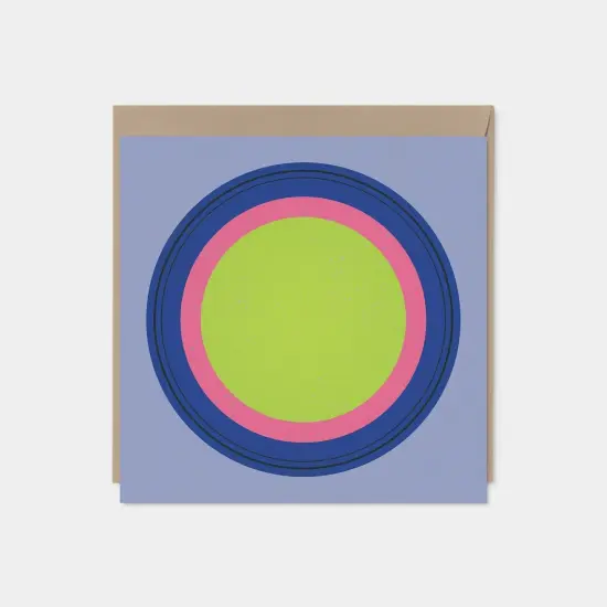 Color Rings Modern Art Card {4}