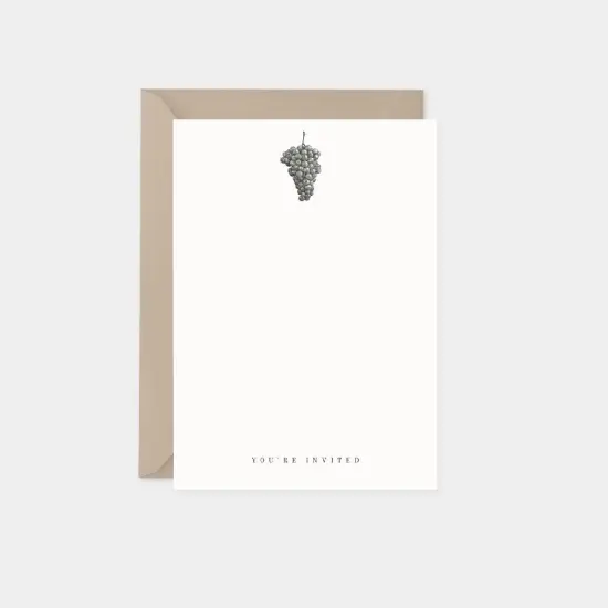 Grapes Botanical Invitation Cards {1}