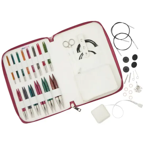 KnitPro Dreamz Grande Interchangeable Needle Set - 13cm/5" tips - 14 tips Sizes US 2.5 to 17 {1}