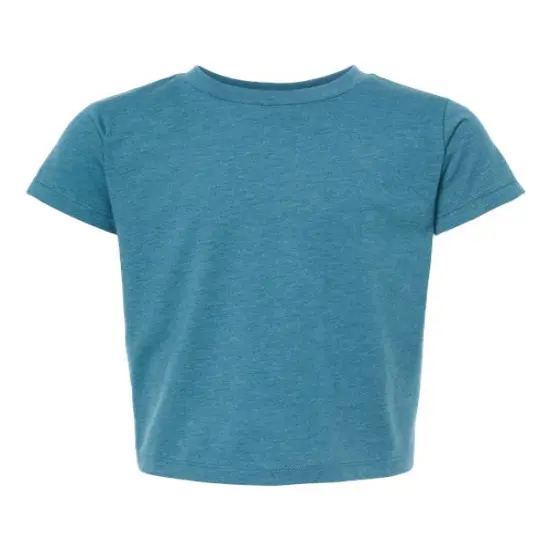 BELLA + CANVAS&reg; Toddler Crewneck Short Sleeve Jersey T-Shirt Heather deep teal {2}