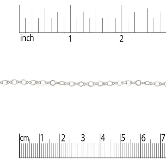 JewelrySupply Figure 8 Link Chain 2.4mm .925 Sterling Silver (Priced per Foot) {1}